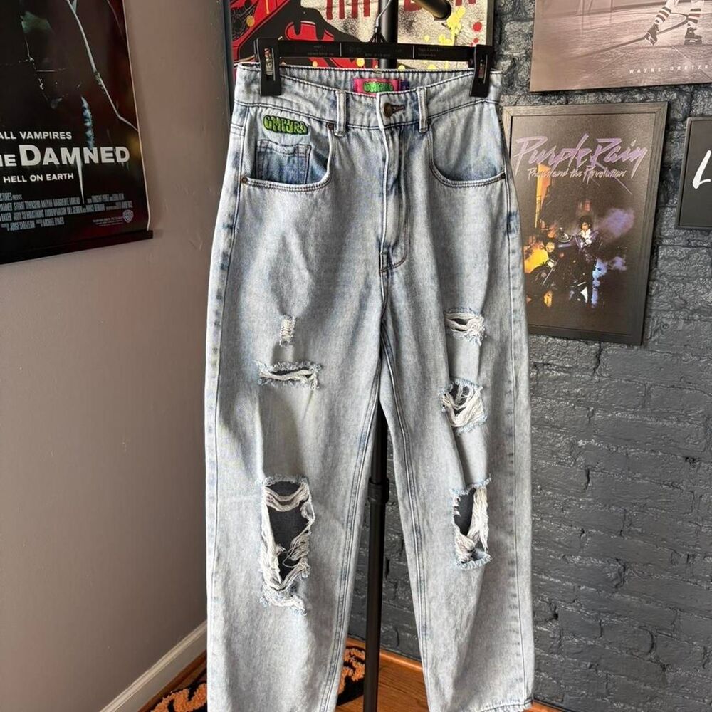 Empyre Women's Blue and Grey Jeans
